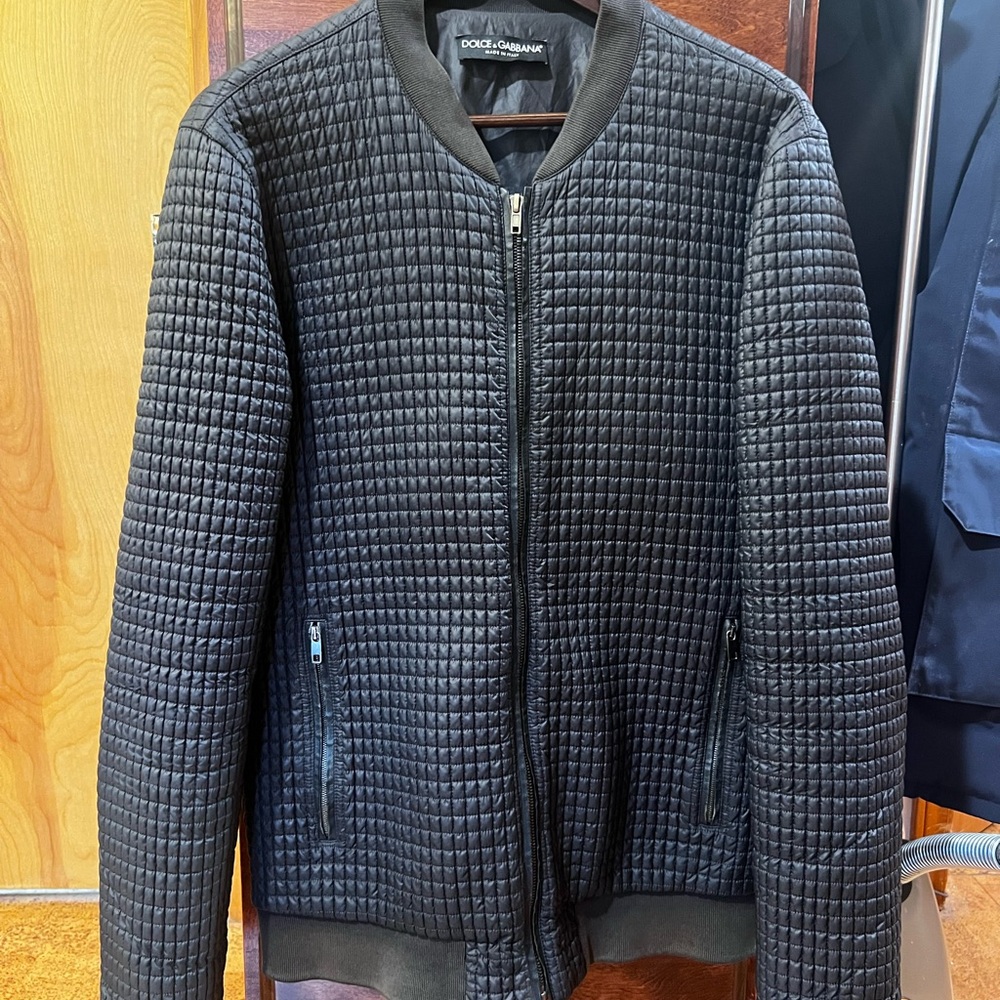 Dolce & Gabbana Navy Quilted Jacket